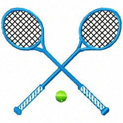 Tennis Embroidery Design 9